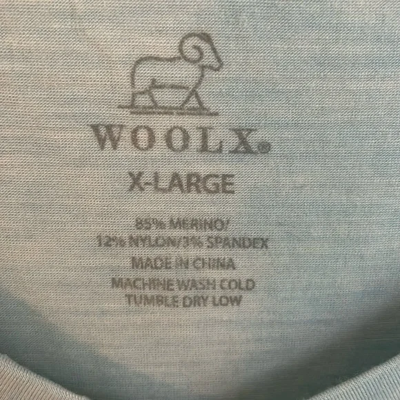 Woolx Women’s Size XL Light Blue Mia V neck Merino Wool - Picture 3 of 5